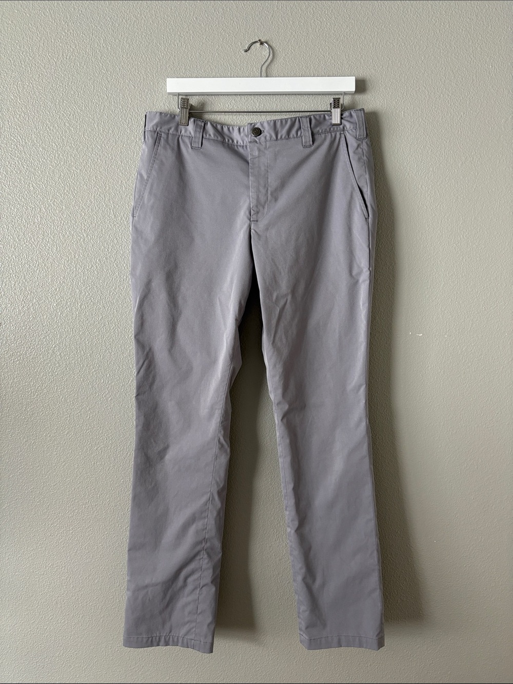 Bluffworks Tailored Fit Chino Pants - Light Gray 34X34